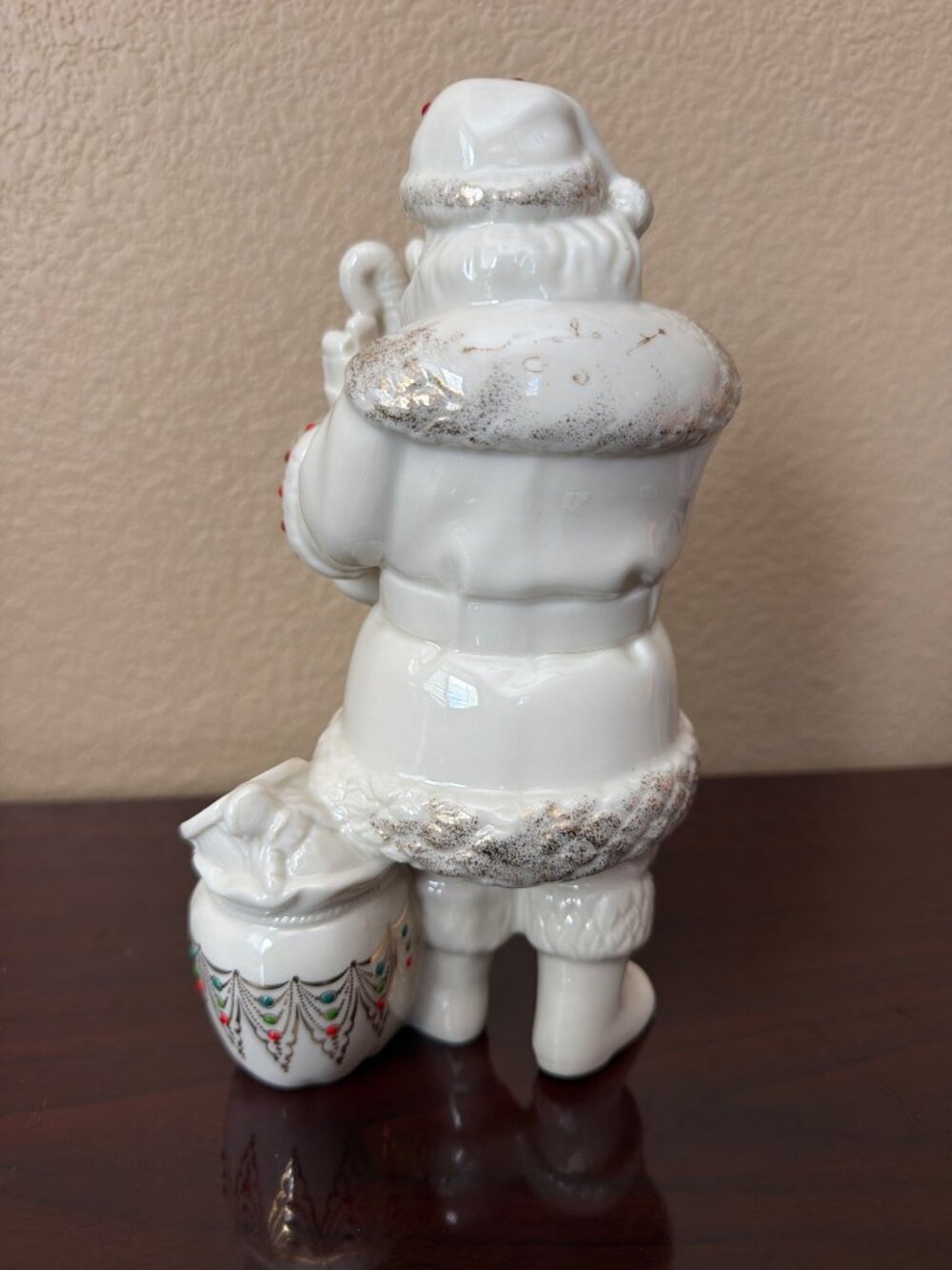 Lenox China Jewels Twas the Night Santa Claus Stocking Porcelain Figurine 8.5" - Picture 3 of 11